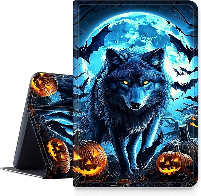 Case for Fire 7 2019/2017/2015Black Cat Purple Roses | DIGTIALL Slim Cover for Fire 7 Tablet 9th/7th/5th Gen 7.0 Folding Stand Protective Case Auto Sleep/Wake Smart Shell