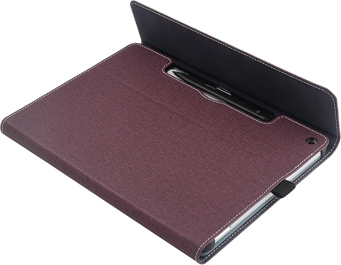 Tablet Case for 2025 New Microsoft Surface Pro 1st Edition 12-inch PU Leather &amp Hard Shell Laptop Protective Cover with Multi-Angle Built-in Kickstand &amp Pen Holder (Black)