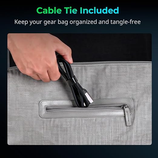 SMALLRIG USB4 40Gbps USB-C Cable 240W PD 3.1 Fast Charging 8K@60Hz Video 100cm/39.4in Straight to Angled Connectors with Cable Tie for MacBook Pro for iPad Pro for iPhone 17/16/15 Series - 5732