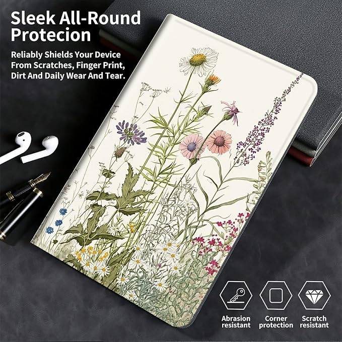 for Samsung Galaxy Tab A8 Case for Samsung Galaxy Tab A8 10.5 Case 2022 Lightweight Smart Cover PU Leather Adjustable Stand Protective Cover with Auto Wake/Sleep - Art Butterfly