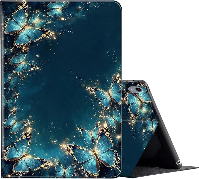 Case for iPad (A16) 11th Generation 11 Inch (2025) for iPad 10th Generation Case 10.9 Inch (2022)Slim Shockproof Shell PU Leather Stand Cover w/Auto Sleep Wake-American Eagle Rebirth of Fire