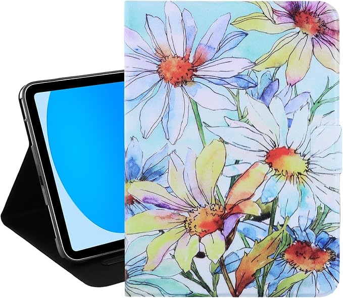 Dteck for iPad A16/10th Generation 10.9 Inch 2022 Case with Pencil HolderPremium PU Leather Folio Multiple Viewing Angles Stand Cover Auto Wake/Sleep Protective Tablet Cases for Women MenBookshelf
