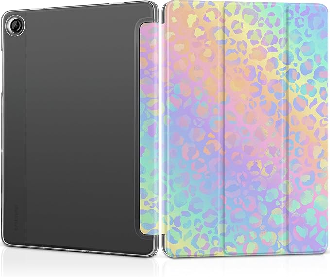 Case for Samsung Galaxy Tab A11 Plus A11+ 11 inch (2025/2026) &amp Tab A9 Plus A9+ 11 inch (2024/2023) Slim Smart Stand Cover with Translucent Hard Back Auto Wake/Sleep - Bear with Bows