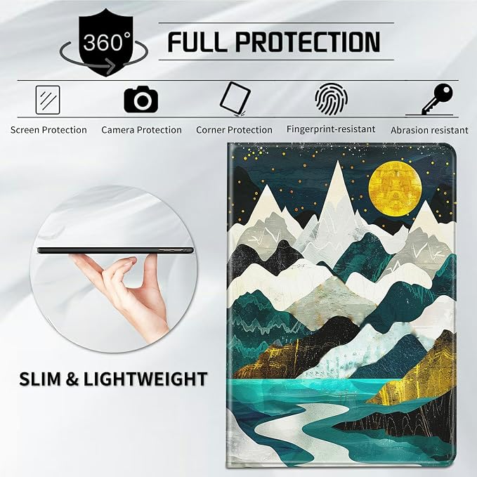 Case for All-New Kindle Paperwhite 12th Generation 7 inch 2024 &amp Kindle Colorsoft Signature Edition 2024 Lightweight Protective PU Leather Smart Stand Cover with Auto Wake Sleep - a Beautiful Gala