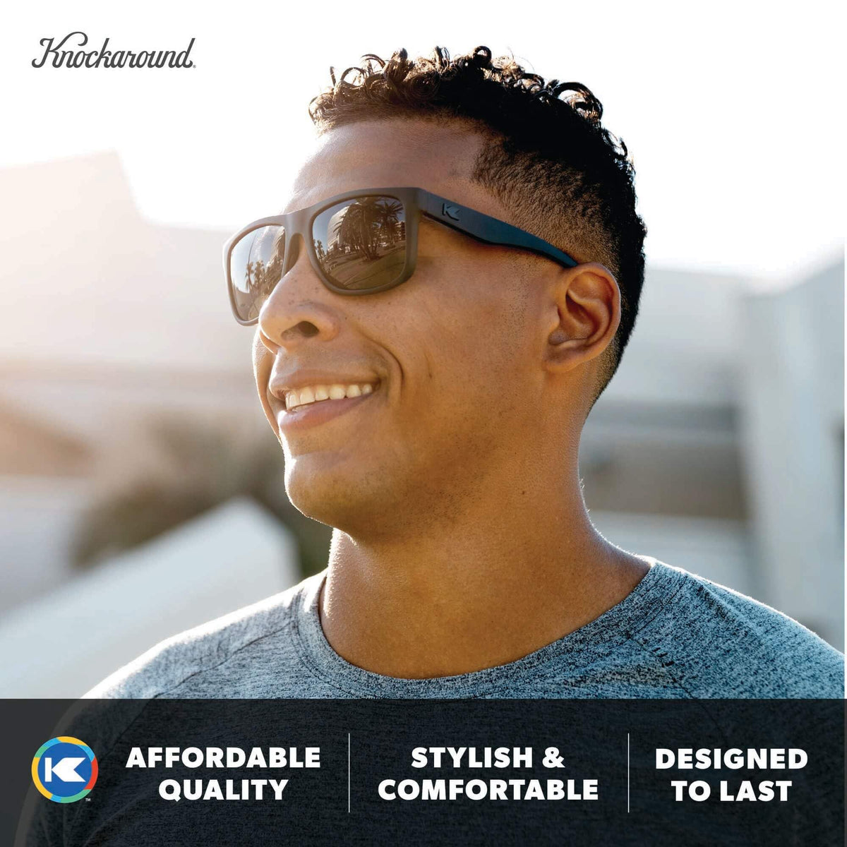 Knockaround Large Polarized Sunglasses for Men & Women - UV400 Protection