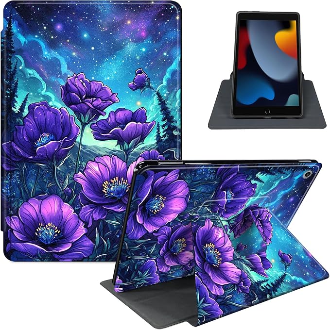 for iPad 11th Generation (A16 2025) 11 / iPad 10th Gen 10.9 2022 Case 360° Rotating PU Leather Stand Cover with Auto Sleep/Wake Shockproof TPU Backl Two Dragons Fighting