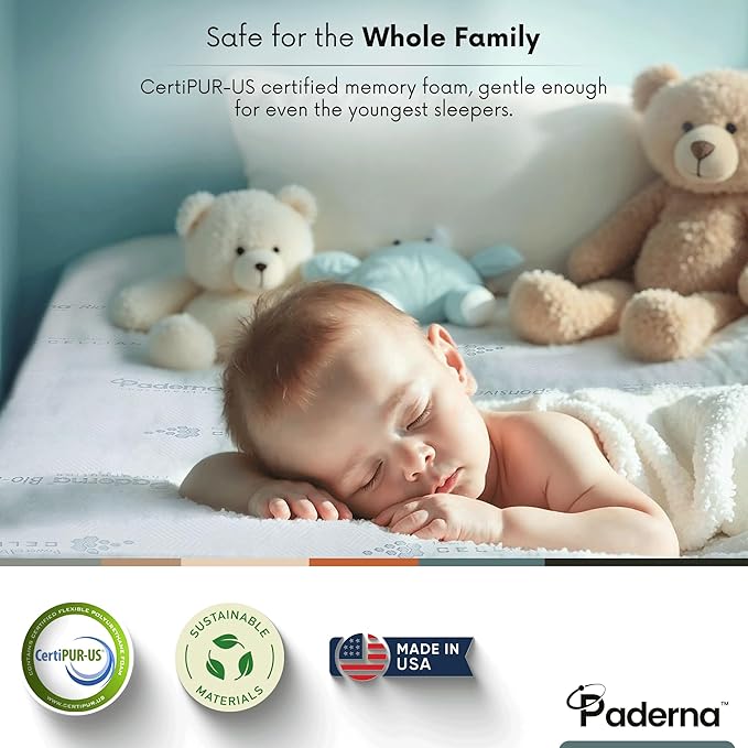 3" Celliant-Infused Memory Foam Mattress Topper – Comfort for California King Mattresses – Promotes Better Sleep & Circulation