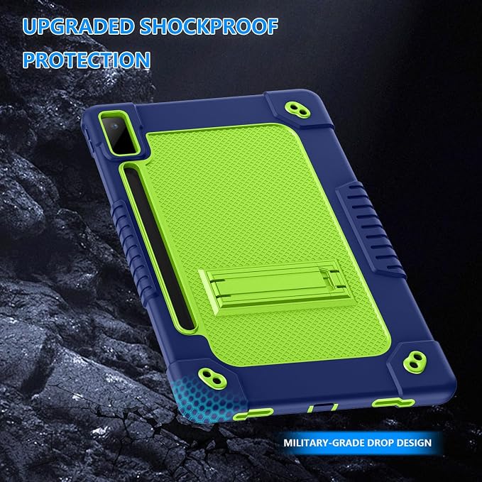 Case for Lenovo Tab P12for Lenovo Tab P12 12.7 Tablet CaseShockproof with Kickstand/Shoulder Strap Case for Lenovo tab P12/Xiaoxin Pad Pro 12.7 Tablet TB370FU/TB371FC (Black)