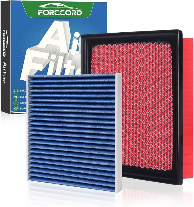 Cabin & Engine Air Filter Fits for Toyota Tundra 2014-2021, Sequoia 2014-2021