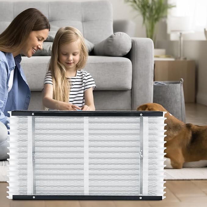 VEVOR 16x28x4 Furnace Air Filter, MERV 13 Pleated HVAC AC Replacement,