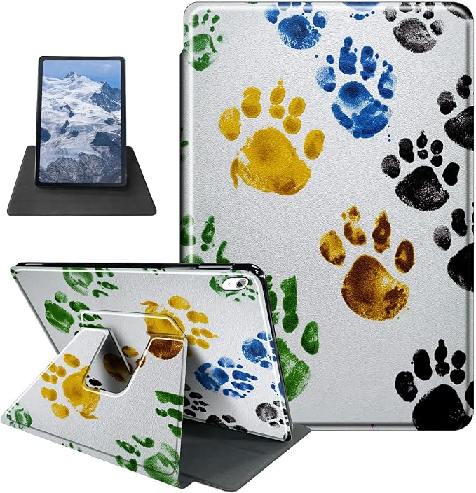 Astronaut Mushrooms Pattern Case for iPad 10.2 iPad 9th Generation 2021/ iPad 8th Generation 2020/ iPad 7th Generation 2019360 Degree Rotating Stand Protective Cover with Auto Sleep/Wake