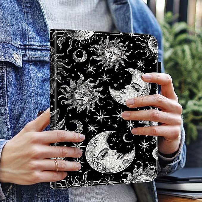 Case for Kindle Paperwhite 12th Gen 2024 (7) &amp Kindle Colorsoft Signature Edition (7)Wallet PU Leather Folio Cover Multi-Angle Stand with Auto Wake/SleepAesthetic Snake Floral