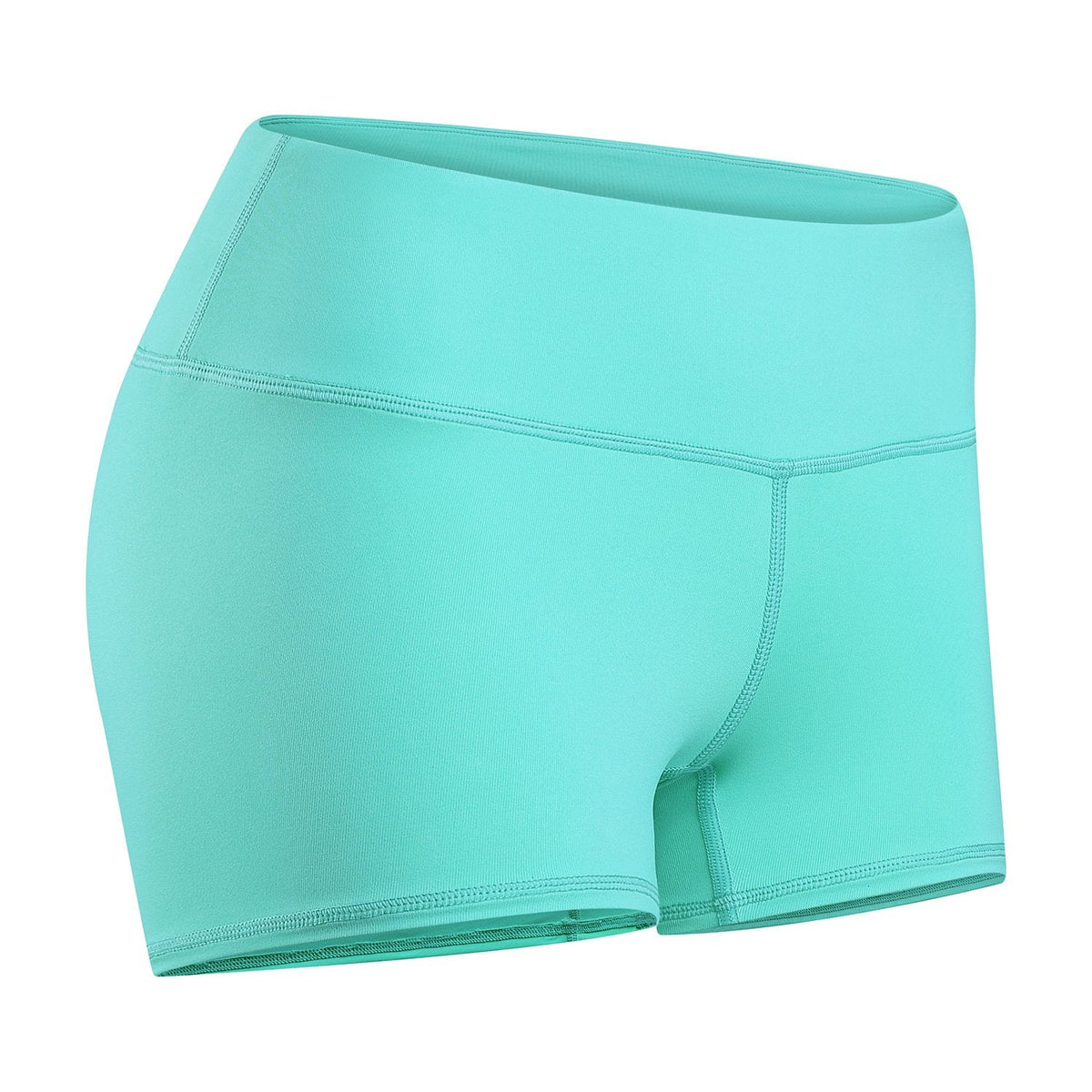 Tough Mode Women's 3" Athletic Workout Volleyball Running WOD Compression Shorts Seafoam Green