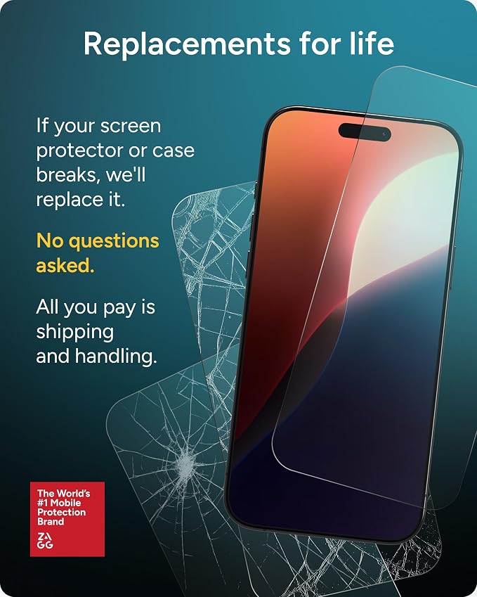 ZAGG Glass+ Google Pixel 10 Pro Fold Screen Protector (Front Screen Only) – Extreme Impact &amp Shatter Protection Scratch-Resistant Smudge-Resistant InvisibleShield Easy Installation