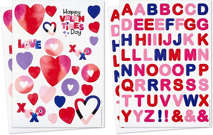 Hallmark DIY Pop Up Valentine's Day Mailbox with Cards and Stickers for Classroom Exchange