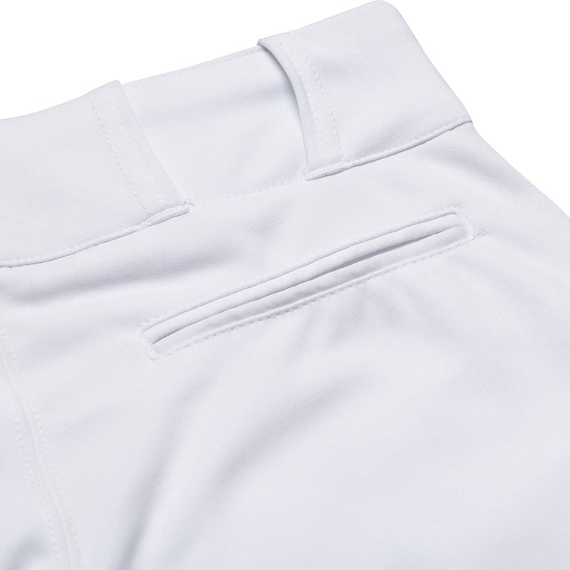 Champro Traditional Fit Triple Crown Classic Baseball Pants in Solid Color with Reinforced Sliding Areas, White, Medium