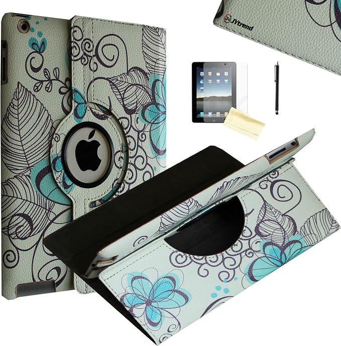 Case for iPad Air 2 Rotating Stand Smart Case Cover Magnetic Auto Wake Up/Sleep for A1566 A1567 MGLW2LL/A MH0W2LL/A MGL12LL/A MH2V2LL/A MH2W2LL/A MH2U2LL/A (Black)