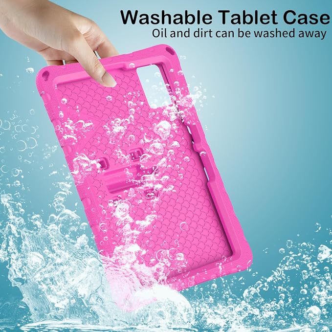for Samsung Galaxy S9/S9FE/S8/S7 11 Butterfly Wings Kickstand Kids Girl Tablet Case EVA Material Light Weight Shockproof Kids Case for Lenovo M11 Xiaomi PDA 5/6 Redmi Pad SE (Blue)