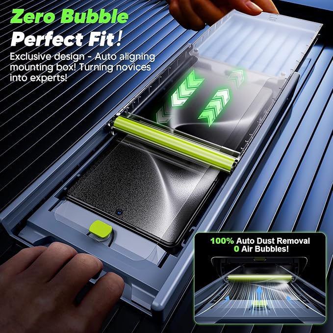 WSKEN for Samsung Galaxy S25 Ultra Screen Protector - Fingerprint Unlock | NO.1 Top 9H+ Tempered Glass Auto Dust Remove Zero Bubble 8K HD 10X Shatterproof Case Friendly 2 Pack