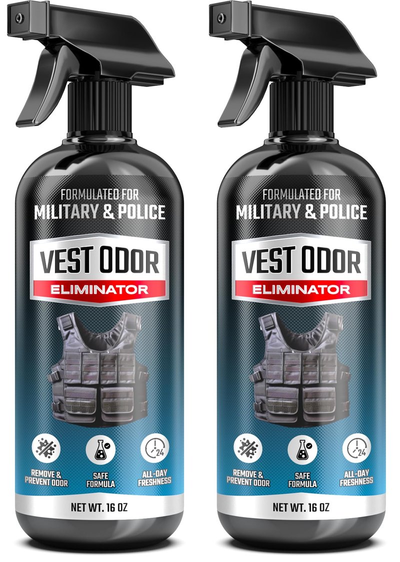 FORTIVO Vest Odor Remover Spray Non-Toxic, Residue-Free, Long-Lasting Fresh Scent 2 Pack