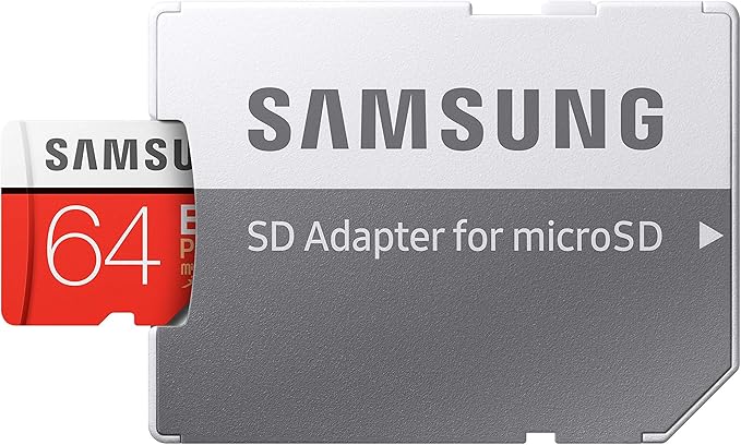 Samsung EVO Plus 64GB microSDXC UHS-I U3 100MB/s Full HD & 4K UHD Memory Card with Adapter (MB-MC64HA)