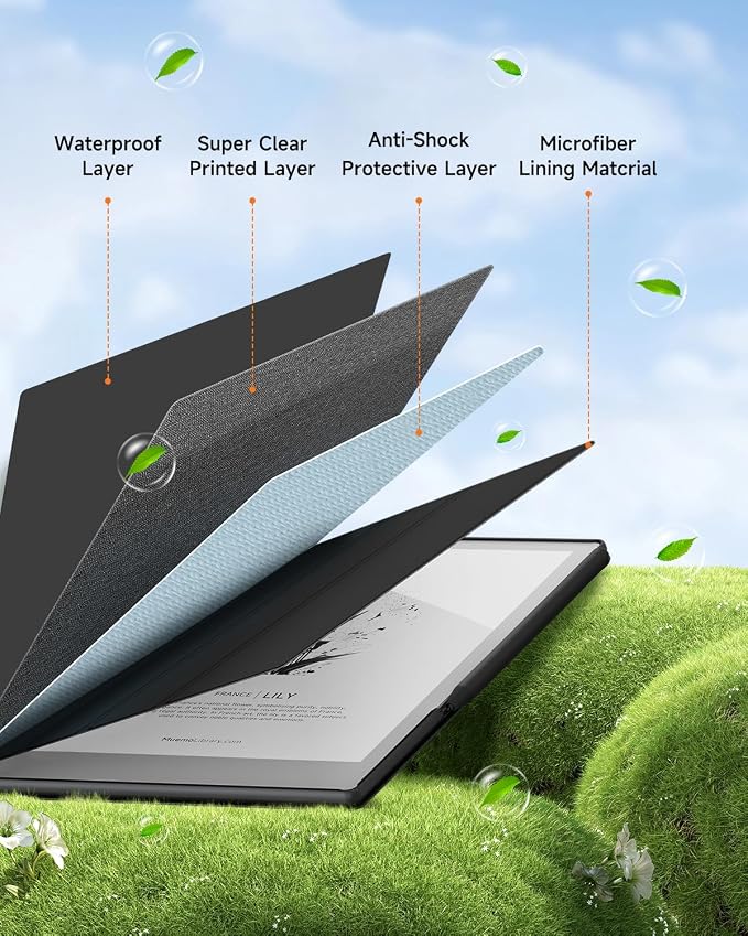 Case for Remarkable 2 Paper Tablet 10.3 2020 Released Fabric Folio Cover with Pen Pocket Stable Stand Design Black &amp Light Cork (Exclusive Templates Provided)