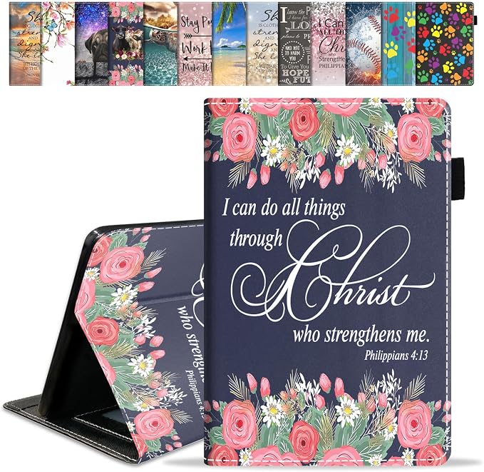 Case for Amazon Kindle Fire 7 Tablet (9th/7th Generation 2019/2017 Release 7 Display) with Card Slot &amp Auto Sleep/Wake - Slim Folding Stand Folio Cover - African Women