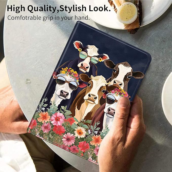 Case for iPad (A16) 11th Generation 11 Inch (2025)iPad 10th Generation 10.9 Inch (2022)PU Leather Slim Standing Smart Coverwith Auto Sleep/WakeBall on Fire