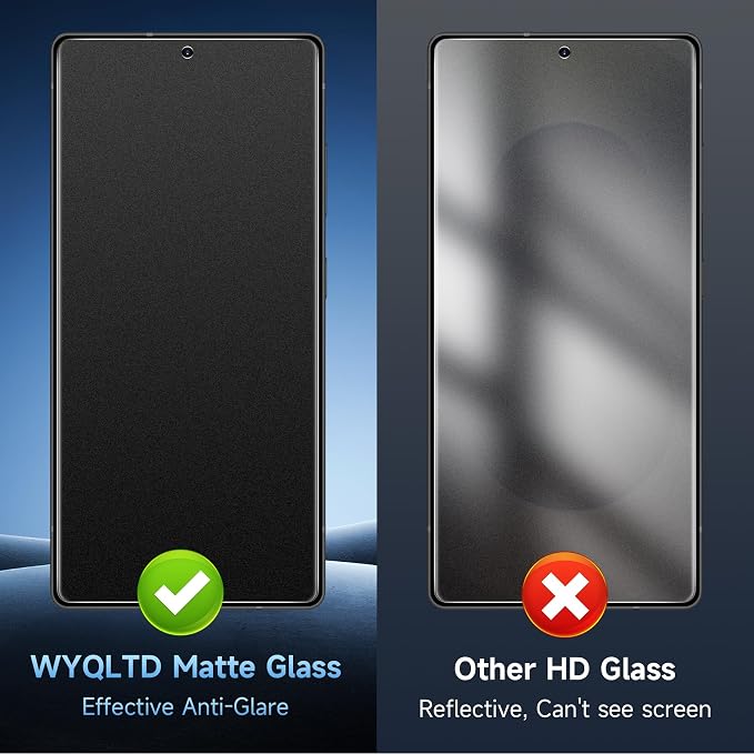 2 Pack for Samsung Galaxy S25 Ultra Matte Privacy Screen Protector | Fingerprint Unlocking 23° Anti Spy Anti Glare Anti Fingerprint 9H Glass Full coverage Case Friendly Easy Installation