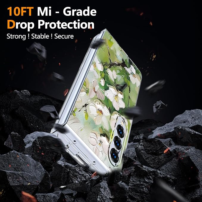 for Galaxy Z Fold4 CaseBuilt-in Magnet CircleWireless Charging | Military-Grade Shockproof case Cover for Samsung Galaxy Z Fold4Anagallis