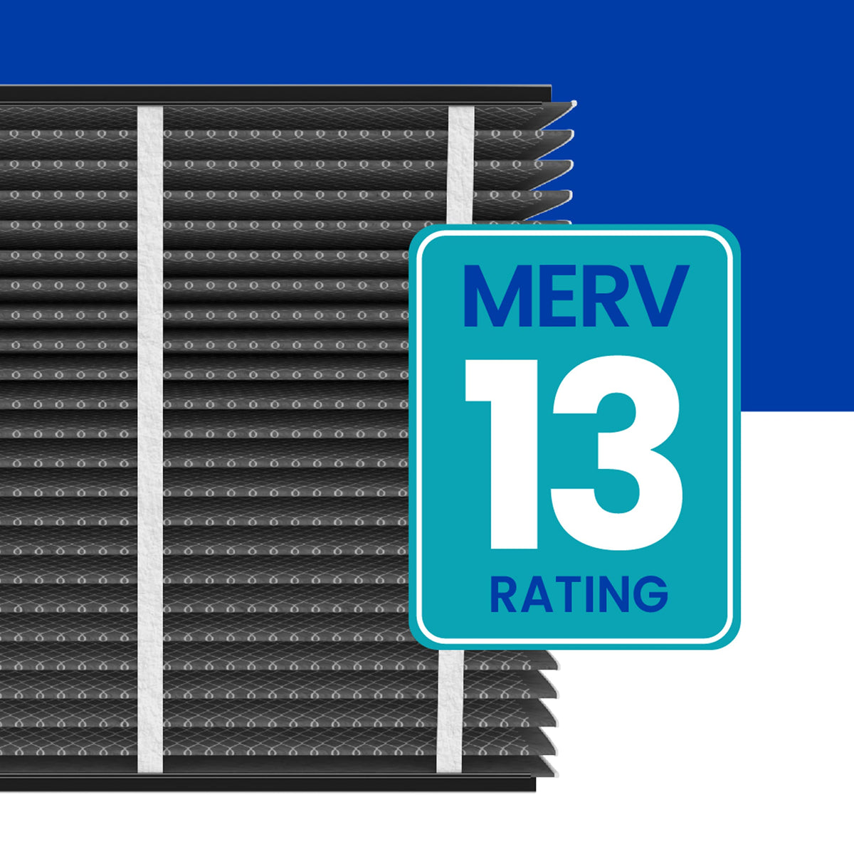 Genuine AprilAire 413CBN Replacement Filter for AprilAire Whole House Air Purifiers - MERV 13 with Carbon, Healthy Home Allergy + Odor Reduction, 16x25x4 Air Filter (Pack of 1)