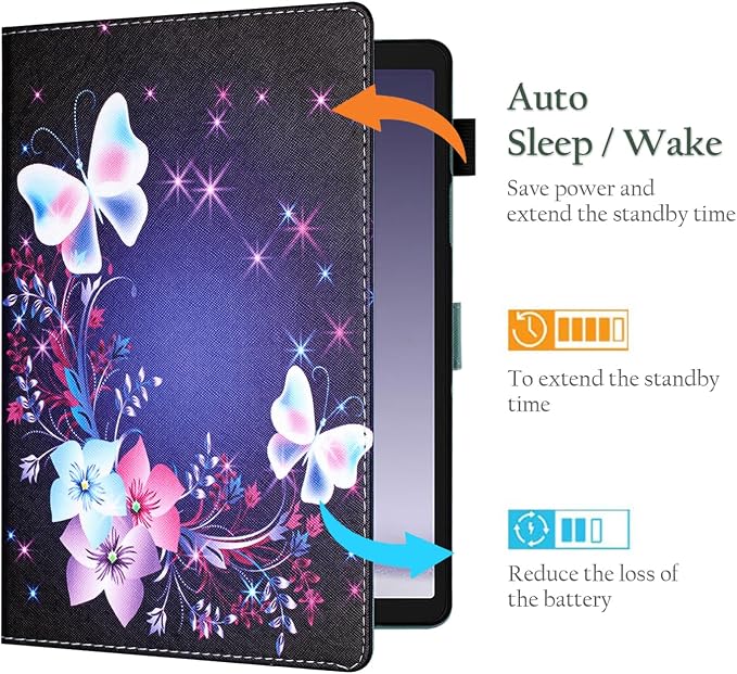 Fancity Case Fits Samsung Galaxy Tab A9/A11 Plus 11” 2025/2023 X210/X216 | Premium PU Leather Cover with Multi-Angles Pencil Holder Smart Wake Sleep for Galaxy Tab A9 A11 Plus X218 Beach