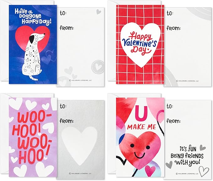 Hallmark DIY Pop Up Valentine's Day Mailbox with Cards and Stickers for Classroom Exchange