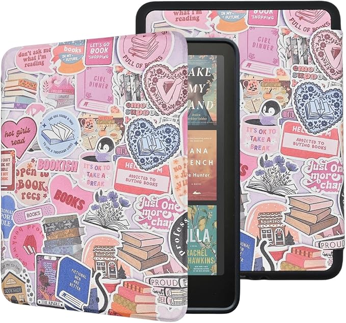 Case for Kindle Paperwhite 12th Gen 2024. Kindle Colorsoft Signature Edition Lightweight PU Leather Protective Cover with Auto Sleep/Wake Hand Strap Baseball