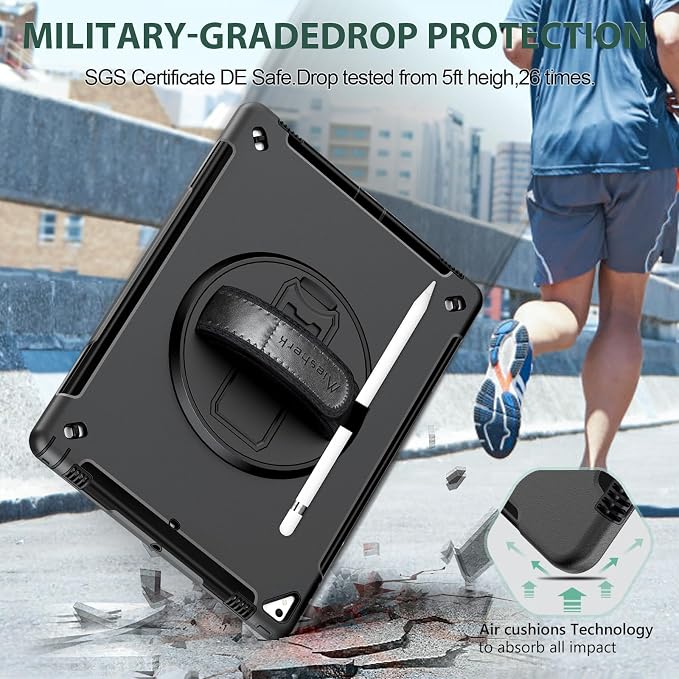 Miesherk Case for iPad Pro 12.9 2nd Gen 2017 &amp 2015 1st Gen Black