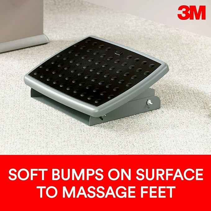 3M™ Adjustable Footrest, Charcoal