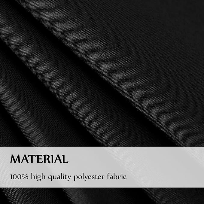 Rectangular Tablecloth 90x156 Inch 10 Pack Black Table Cloths for 8ft Stain Resistant Decorative Washable Polyester Rectangle Tablecloths for Dining Table Banquets Buffet Parties and Wedding