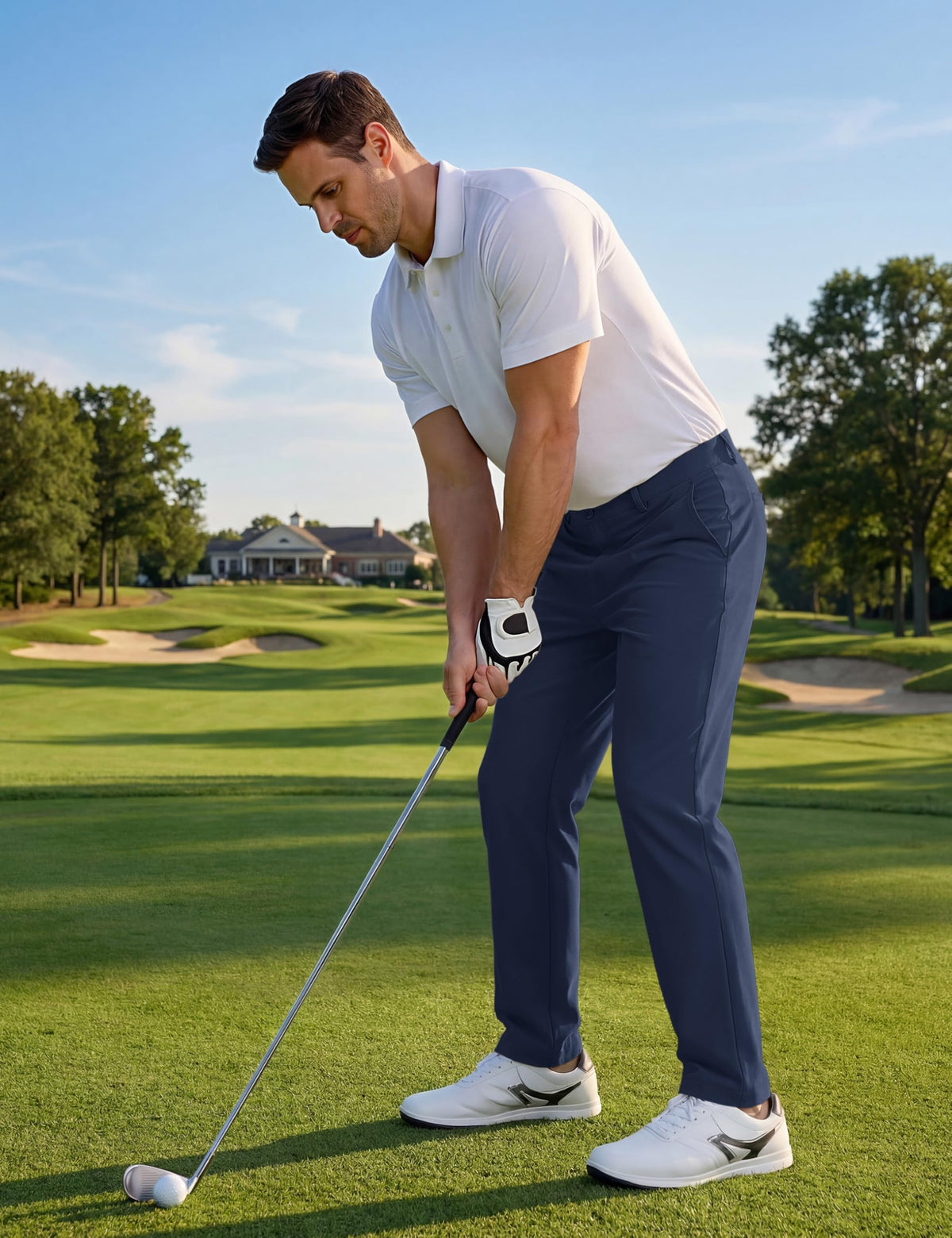 TACVASEN Golf Pants Men Lightweight Stretch with 5 Pockets for Work Casual
