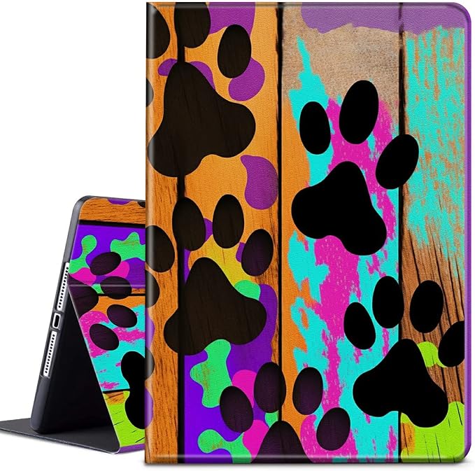 Case for Samsung Galaxy Tab A9 Plus 2023/A11 Plus 2025 11 inch Lightweight Protective PU Leather Smart Stand Cover with Auto Wake Sleep Tablet Case Cover - American Flag &amp Fish