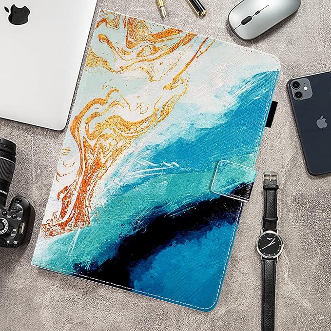 Compatible with iPad 9.7 inch Case/iPad Air 2 Case/iPad Air Case Funut Case for iPad 6th Generation 2018/iPad 5th Generation 2017 Premium Leather Smart Stand Wallet Protective CoverPurple Butterfly