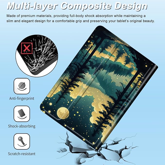 for 6 Kindle 2024 and 2022 (11th Generation) Case Slim Lightweight Smart Cover Case with Auto-Wake/Sleep for Kindle 2024Bald Eagle Flag