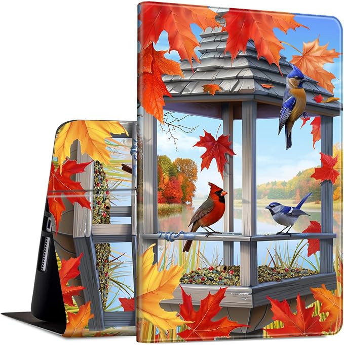 Slim Case for Samsung Galaxy Tab S11 5G 11 Inch (2025) PU Leather Tablet Cases Flip Folio Multi-Angle Viewing Stand Protective Smart Shell Cover with Auto Wake/Sleep A Crow Skull