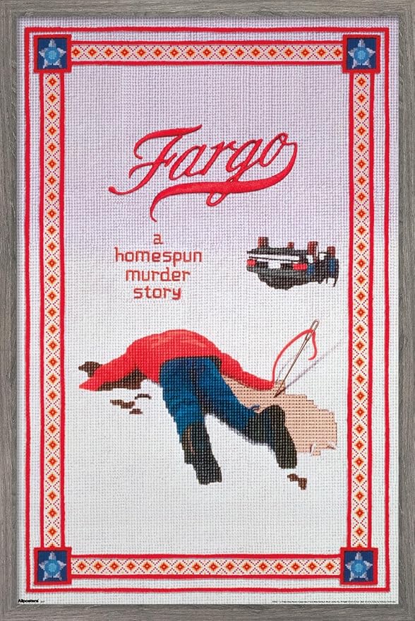 Fargo (1996) - One Sheet Wall Poster, 22.4L" x 14.7W", Barnwood Framed Version