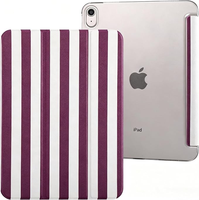 case for ipad 11th Generation11 Inch 2025 (A16 Chip) &amp 10th Gen 10.9 Inch 2022 - Slim Scratch-Resistant Hard PC Translucent Back Shell Smart Cover Wake/Sleep FunctionBlack Bow