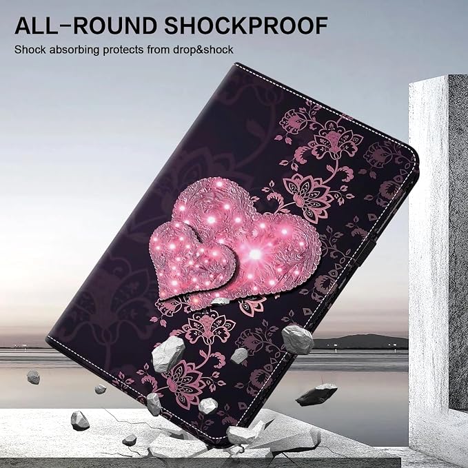 ALILANG Case for Kindle Fire HD 10 &amp 10 Plus Tablet (13th/11th Generation 2023/2021 Release) 10.1 Shockproof Folding Stand Cover for Amazon Fire Hd 10 Tablet Case-Basalt Eagle