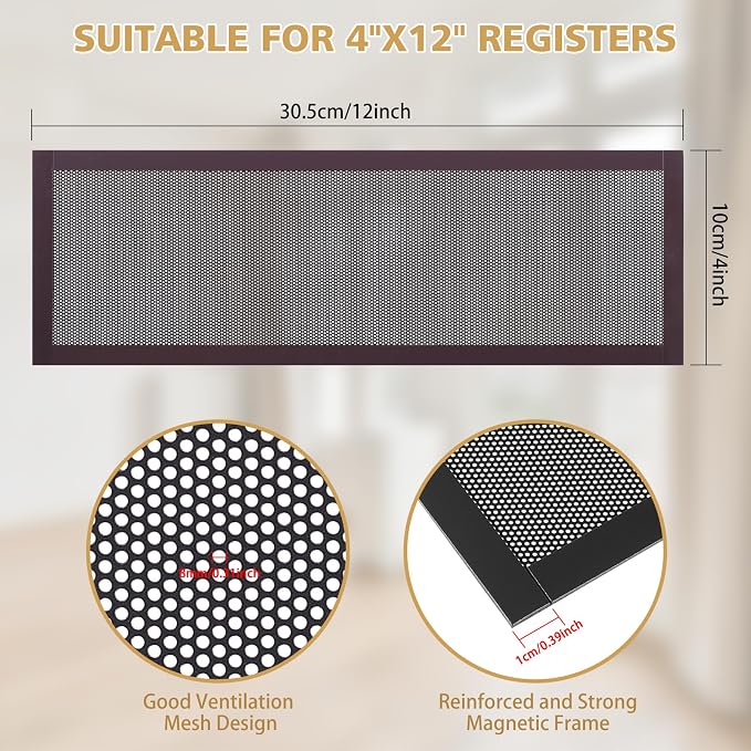 8 Pack Strong Magnetic Floor Vent Cover