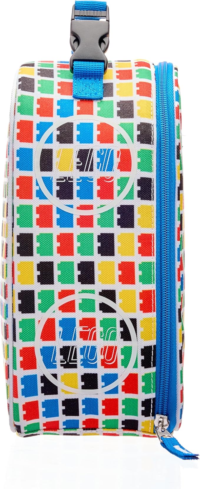 LEGO Kids Classic Heritage Lunch Box, Insulated Soft Reusable Lunch Bag Meal Container for Boys and Girls, Perfect for School or Travel, Meal Tote Keeps Food Cold, Checkered Brick