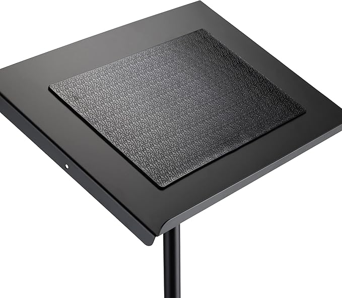 On-Stage LPT7000 Deluxe Laptop Stand, Adjustable Height and Tilt, Metal Construction, Black, Foldable