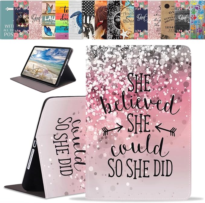 Case for iPad (A16) 11th Generation 11 Inch 2025 iPad 10th Generation 10.9 Inch 2022 Slim PU Leather Folio Smart Cover with Stand &amp Auto Wake/Sleep Bible Verse Psalm 46:10