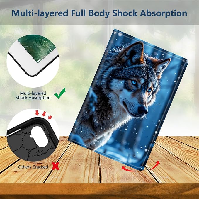 Slim Case for Samsung Galaxy Tab S11 5G 11 Inch (2025) PU Leather Tablet Cases Flip Folio Multi-Angle Viewing Stand Protective Smart Shell Cover with Auto Wake/Sleep A Crow Skull